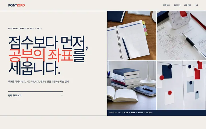 포인트제로 학습연구소 데스크톱 미리보기